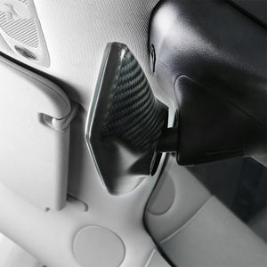 Tesla Interior Rearview Mirror Cover Model 3 Y Real Carbon Fiber Rearview Mirror Backside Overlay