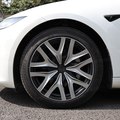 Model 3 Highland Wheel Covers 18" Photon Wheels Hubcaps Inspired By Model Y Performance