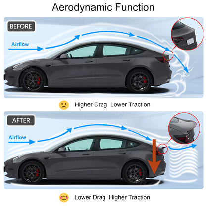 New Red Spoiler Carbon Fiber Model Y/3 Real Carbon Fiber Spoiler for Tesla