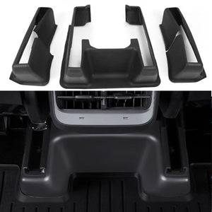 EVBASE Tesla Model Y Underseat Protector TPE Seat Slide Rail Pad Cover Anti Kick Seat Base Cover 3Pcs