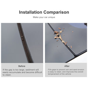 Model Y Windshield Seal Weather Stripping Rubber Sealing Strip Trim Cover for Tesla Sunroof