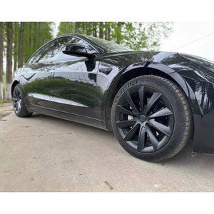 EVBASE Tesla Model 3 Wheel Cover Hubcaps 18 Inch Aero Wheel Covers Replacement 4PCS Matte Black