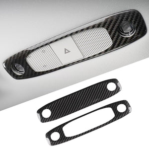 Tesla Real Carbon Fiber Reading Light Cover Trim Model 3 Y Interior Decoration Cover Accessories