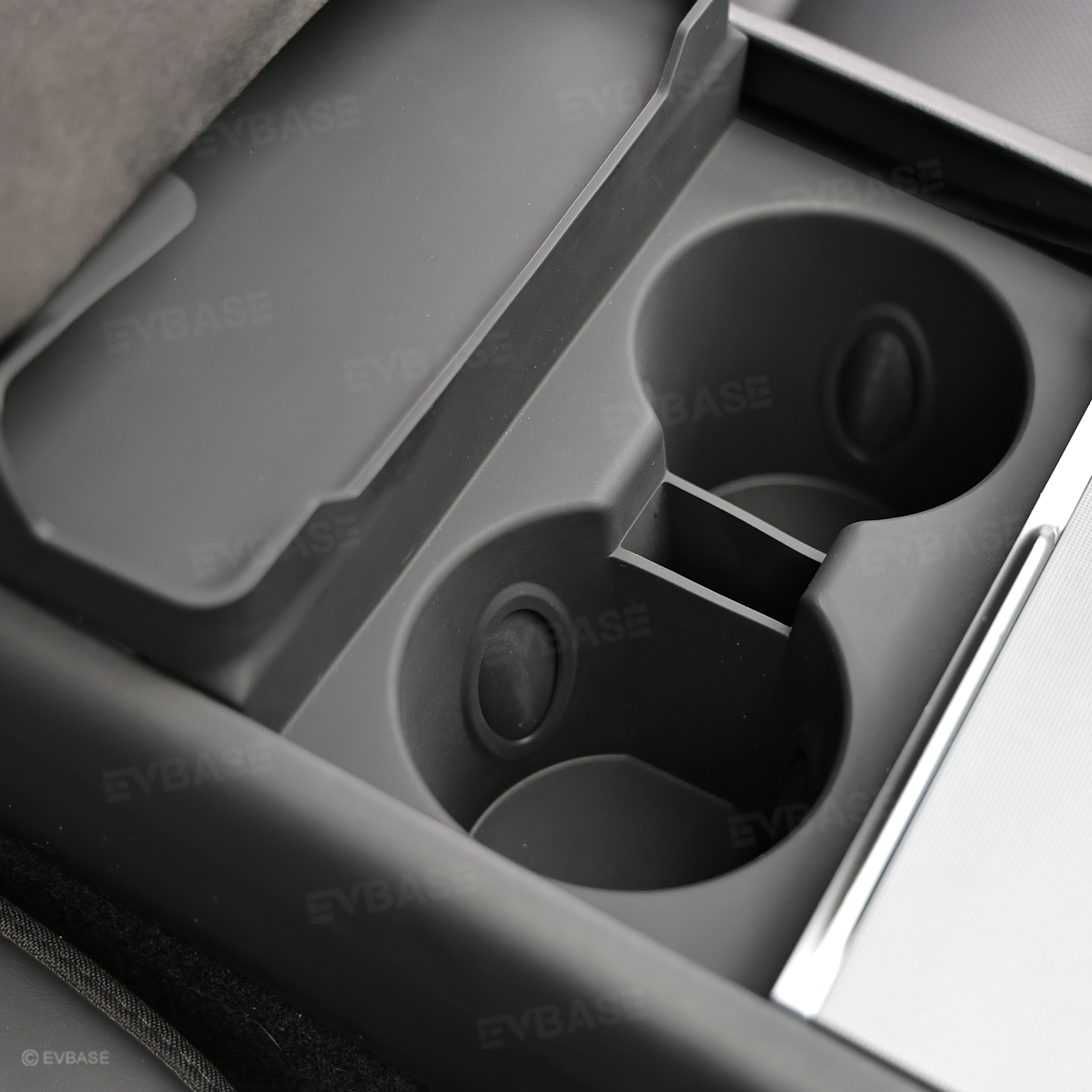 Model Y Juniper/ YL/ 3 Highland Silicone Center Console Cup Holder Insert Armrest Storage Organizer