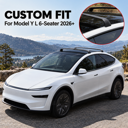 Model Y L Roof Rack Cross Bar Aluminum Alloy Lockable Cargo Carrier Rails