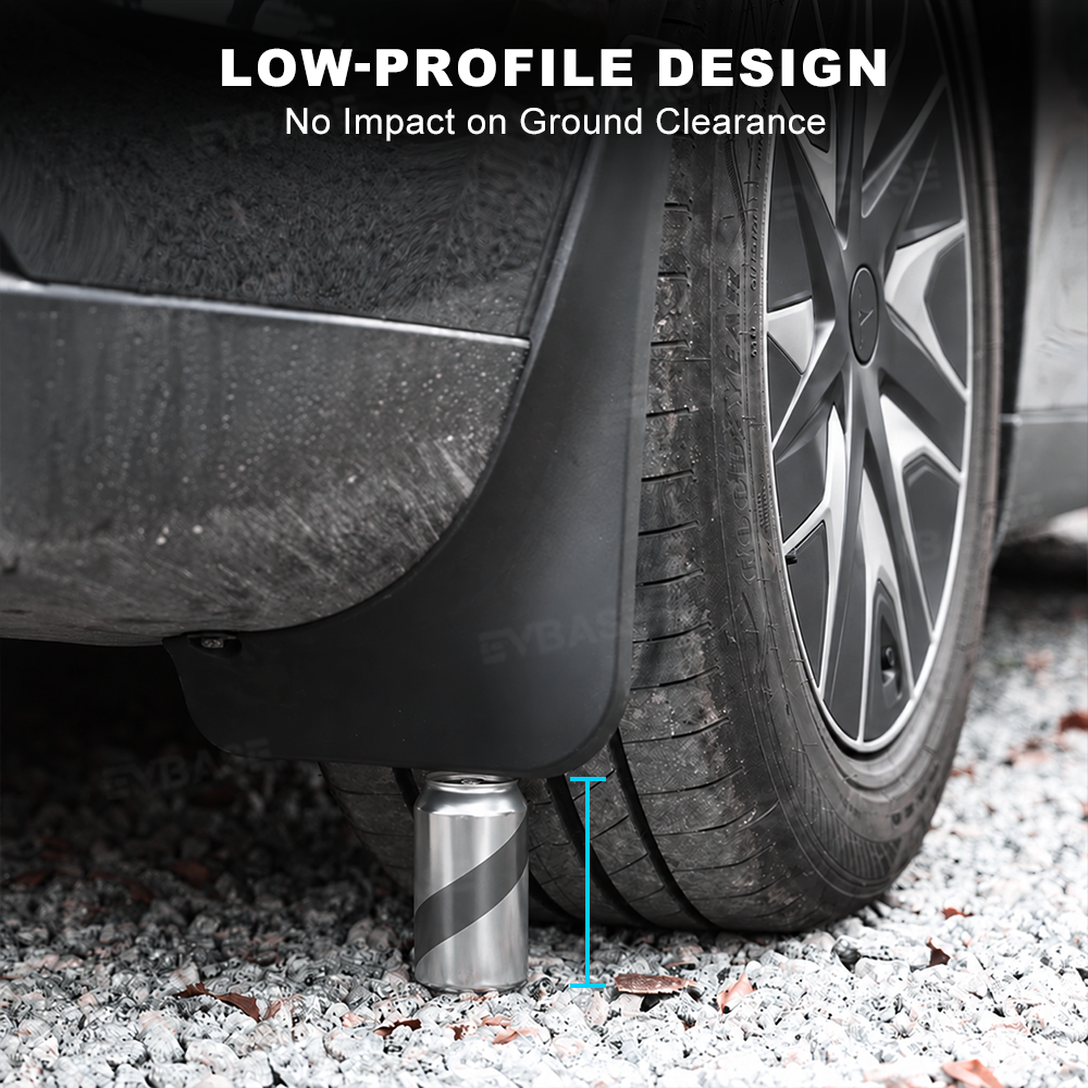 Model Y L Mud Flaps No-Drill Front & Rear Fender Splash Guards TPE All-Weather Protection