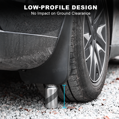 Model Y L Mud Flaps No-Drill Front & Rear Fender Splash Guards TPE All-Weather Protection