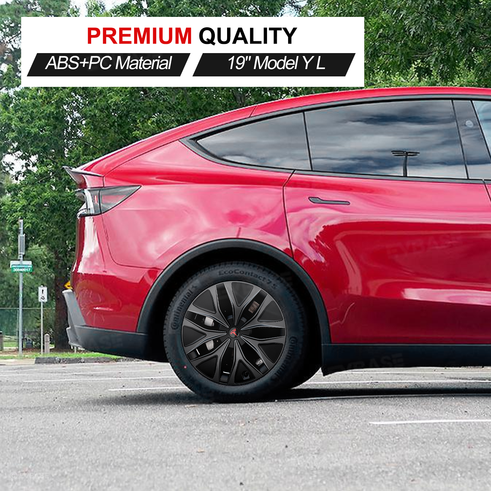 Model Y L Wheel Covers 19" Mecha Wheels Hubcaps Inspired By Model Y Performance