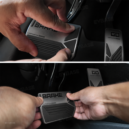 Model Y/ YL/ 3 Aluminum Alloy Brake & Accelerator Pedal Covers Non-Slip Foot Pedals Pads Set