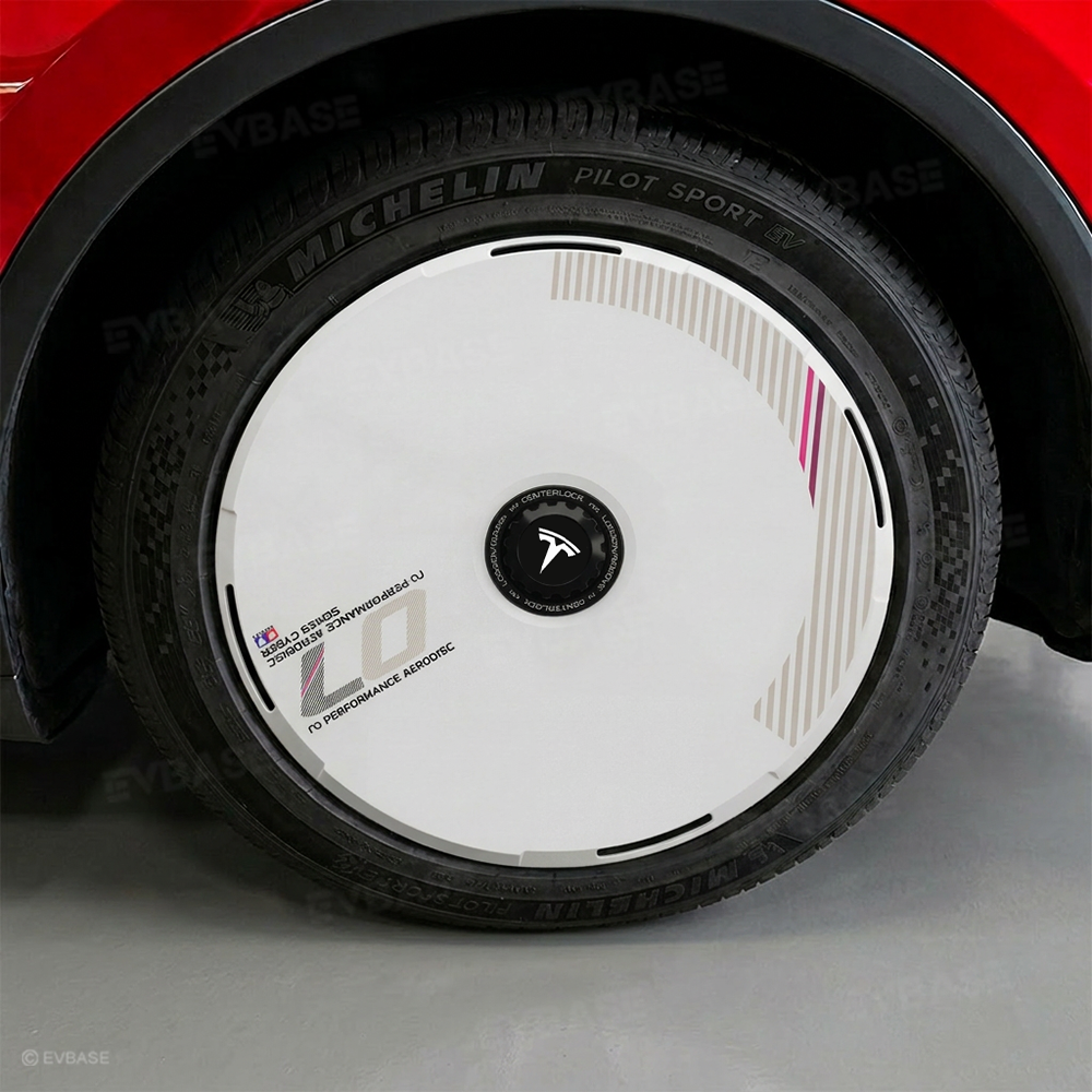 Model Y Juniper Aero Wheel Covers Custom UV-Printed Graphic Hubcaps for Tesla 18/19/20/21 Inch Wheels