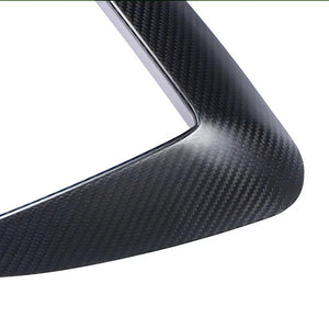 EVBASE Carbon Fiber Front Fog Light Trim Cover for Tesla Model 3 Y