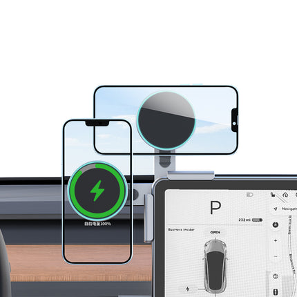 Phone Mount Strongest Magnet Power Megasafe Car Mount for Tesla Model 3 Y Cybertruck Foldable Hidden Phone Holder