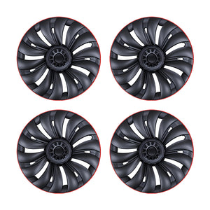 Tesla Redline Wheel Caps Model Y Überturbine Wheel Covers 19 inch Matte 4PCS for Gemini Wheels 2020-2024 Year