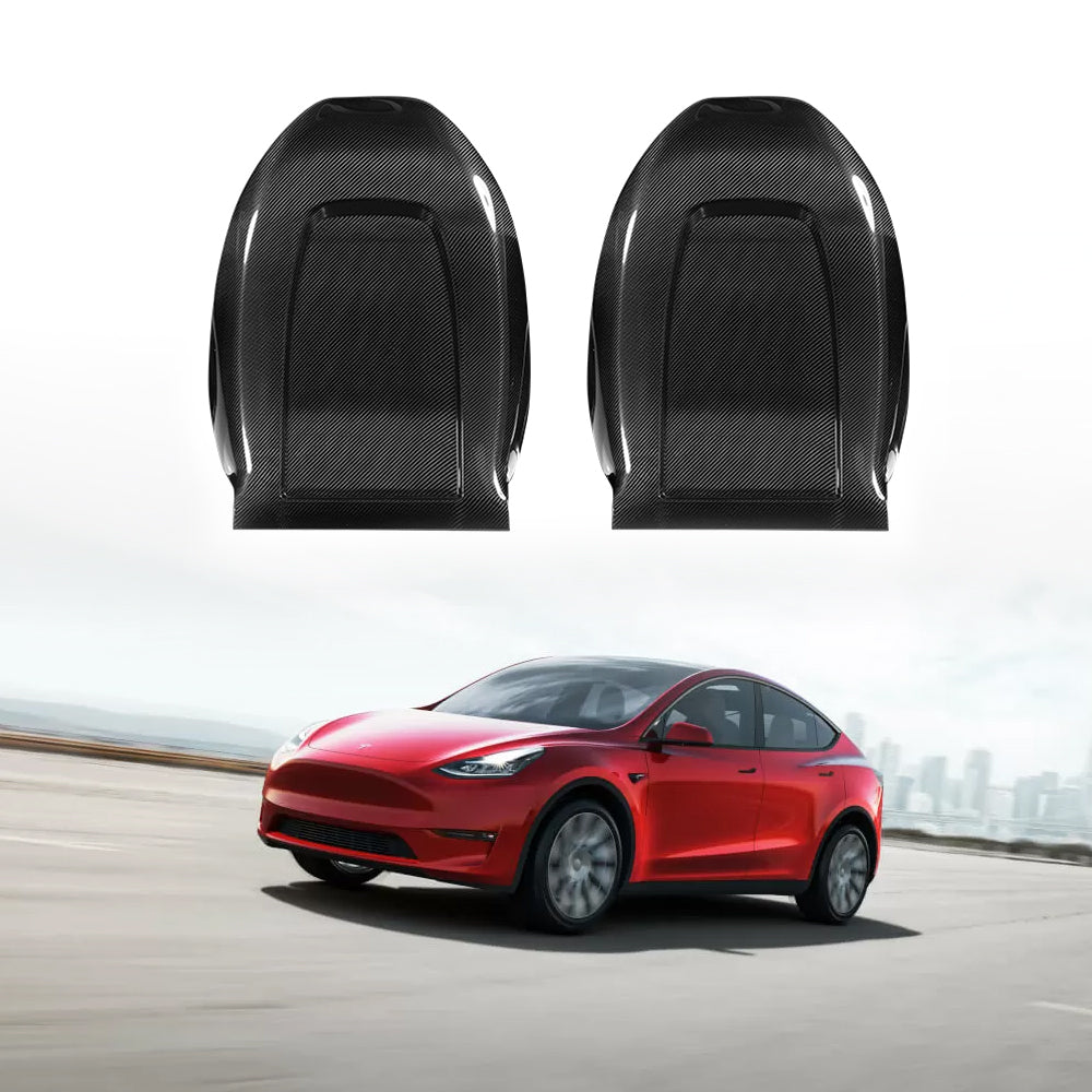 Tesla Model Y 3 Carbon Fiber Interior Accessories Backseat Cover - EVBASE-Premium  EV&Tesla Accessories