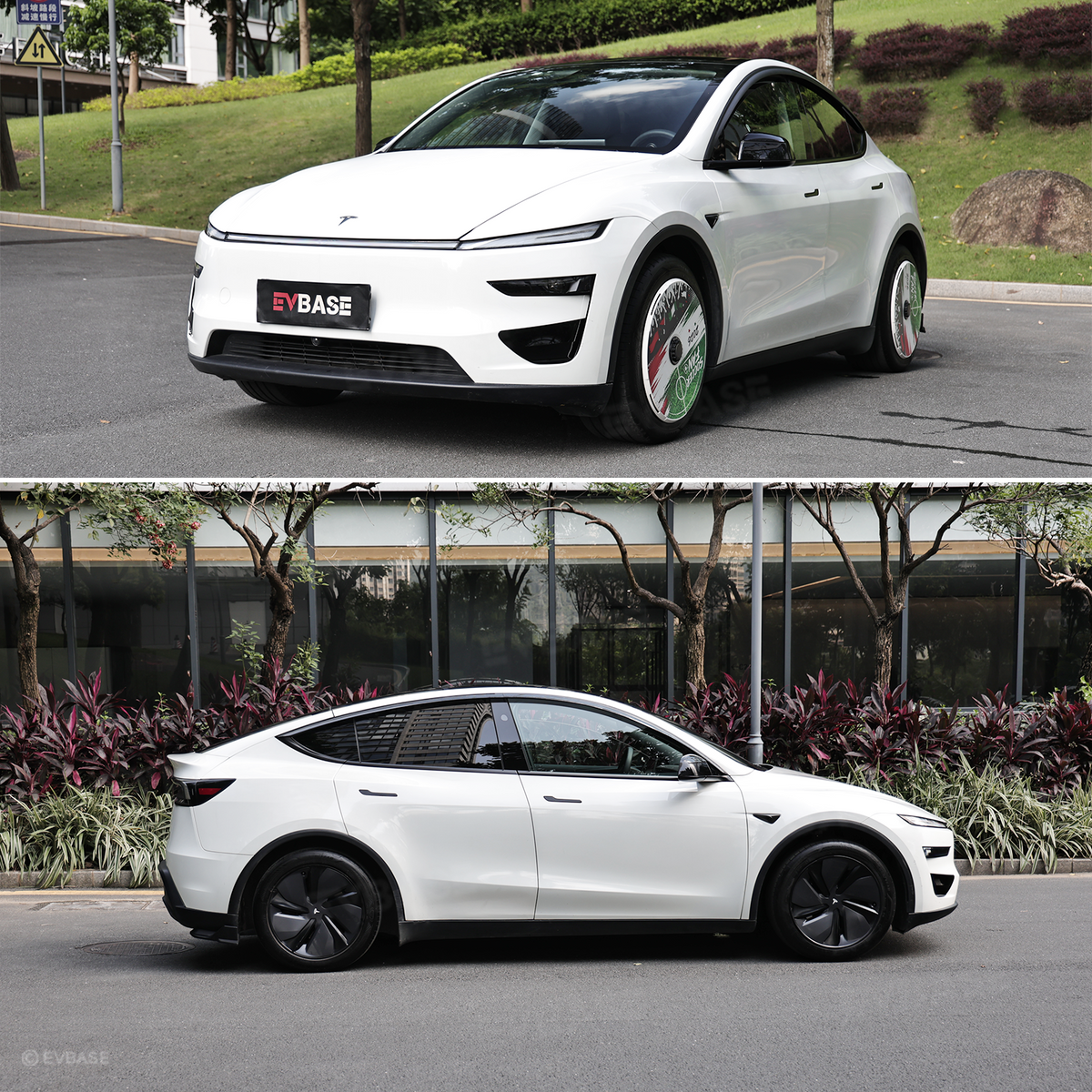 Model Y Juniper Front Bumper Side Trim Performance Style Front Bumper Fog Light Accent Trim Cover