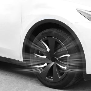 Tesla Model Y Wheel 19-Inch Hub Cap ABS Replacement Wheel Cover Set of 4 Matte Tesla Accessories