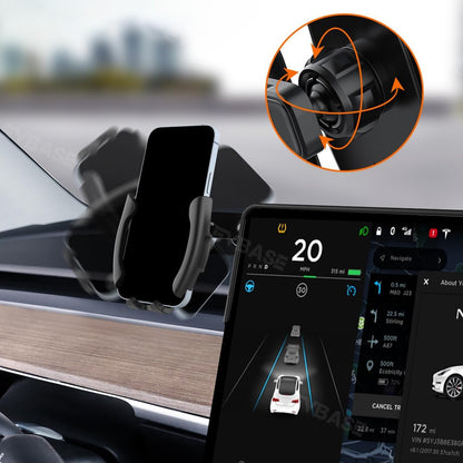 Model 3 Y Monitor Phone Mount Sunglasses Case Fixed Clip Safety Cell Phone Holder for Tesla