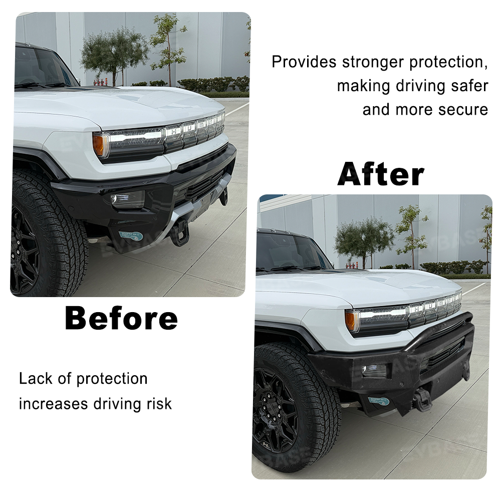 Front Bumper Guard for Hummer EV Off-road Bull Bar Bumper Grill