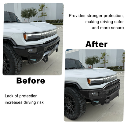 Front Bumper Guard for Hummer EV Off-road Bull Bar Bumper Grill