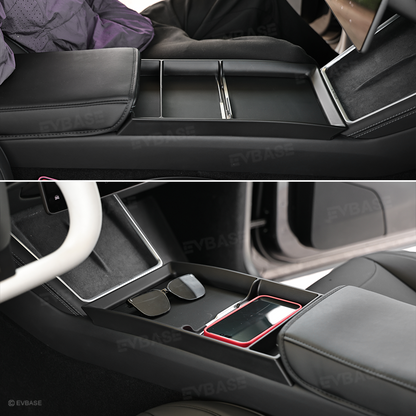 Model Y/ YL/ 3 Center Console Organizer Anti-Slip Center Console Storage Tray Interior Storage Accessories