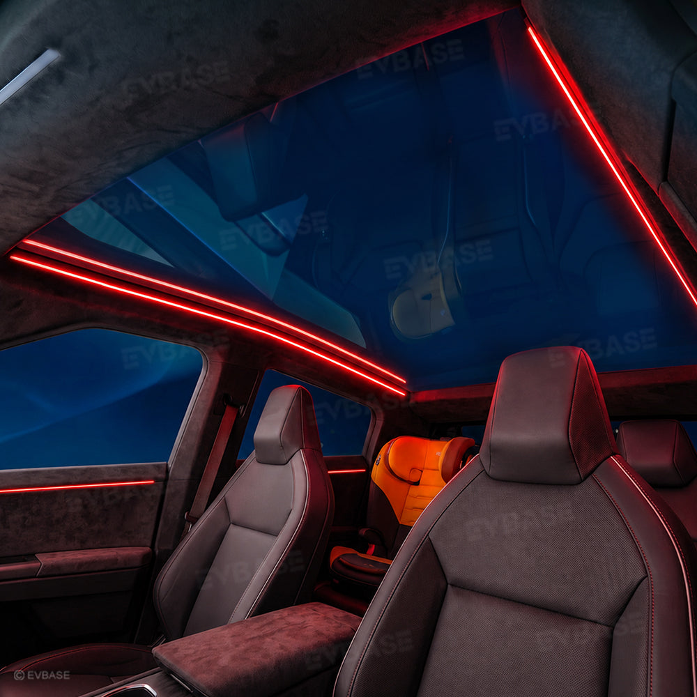 Cybertruck Sunroof Ambient Lighting RGB Interior Roof Lights with Factory Screen Control