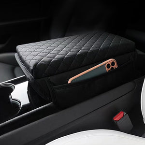 Tesla Model 3 Y Armrest Cushion Leather Waterproof Tesla Armrest Box Pad Cover
