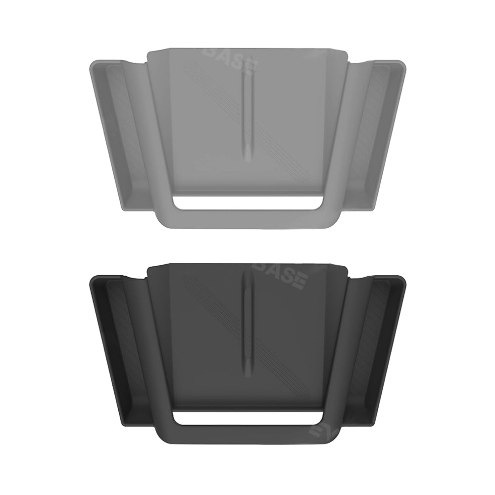 EVBASE Model S/X Wireless Charging Mat With Storage Box Center Console Organizer Silicone Side Tray for Tesla