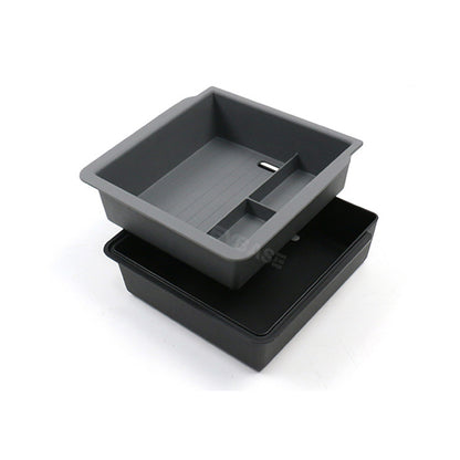 Model 3 Highland Armrest Storage Tray Double Layer  Silicone Liner Center Console Organizer Box for Tesla