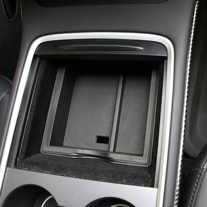 2023 Upgraded Tesla Model 3 Y Center Console Organizer Tray Box Black
