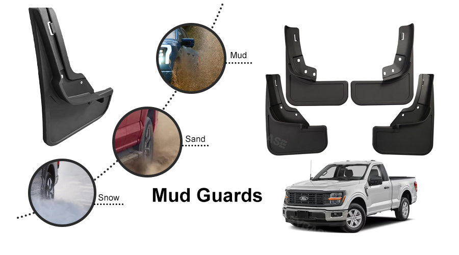 thumbnail image 2 of Mud Flaps For Ford Edge St Line Titatium Se Sel 2019-2022 2020 2021 Splash Guards Fender Matte Black Mudguards Car Accessories Boris 2 of 10