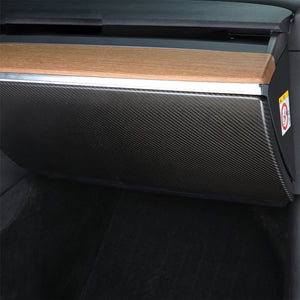 Model 3 Y Glove Box Cover Real Carbon Fiber Tesla Glove Box Decorative Patch|EVBASE