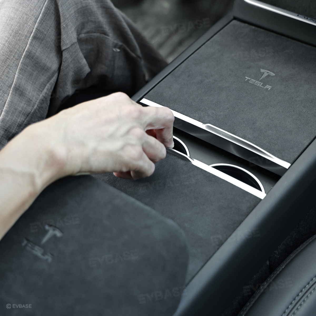 Model Y Juniper Alcantara Interior Trim Cover Kit Dashboard Air Vent Center Console Armrest Protection Overlay