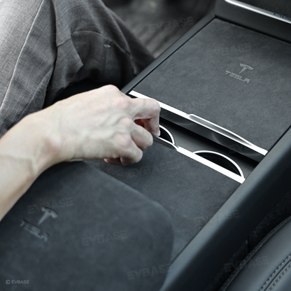 Model Y Juniper Alcantara Interior Trim Cover Kit Dashboard Air Vent Center Console Armrest Protection Overlay