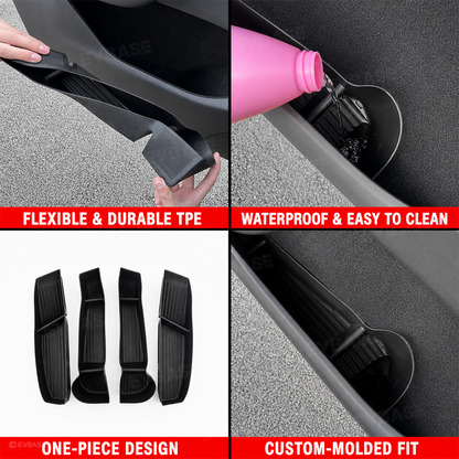 Model Y L Door Side Organizer Tray Front & Rear Door Pocket Liner Inserts