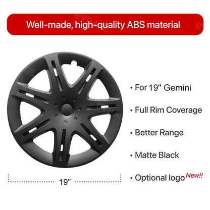 Model Y Wheel Covers 19 Inch Sport Hubcaps Rim Protector Gemini Wheel Caps Replacement for Tesla