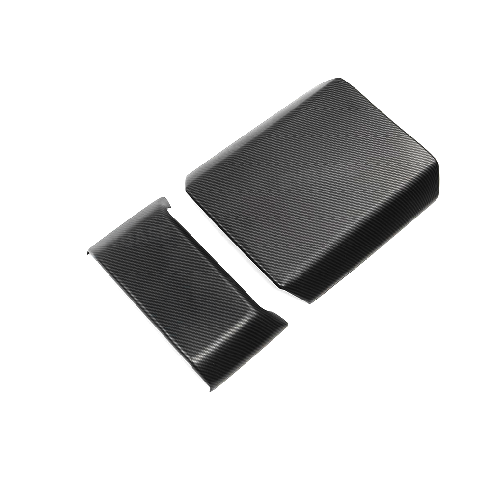 Cybertruck Armrest Cover Rear Screen Frame Cover ABS Carbon Fiber Style Center Console Protective Trim Overlay