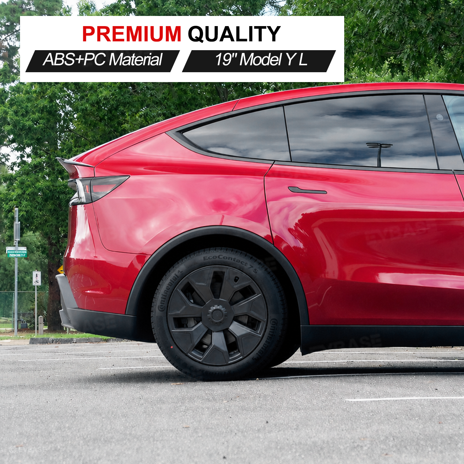 Model Y L Wheel Covers 19" Machina 2.0 Wheels OEM-Style Hubcaps