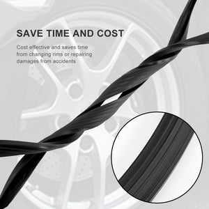 Wheel Rim Protector For Tesla 3 Y X S 16-20" Diameter Car Wheel Rim Protector Ring/Tire Rim Guard 4 Pcs