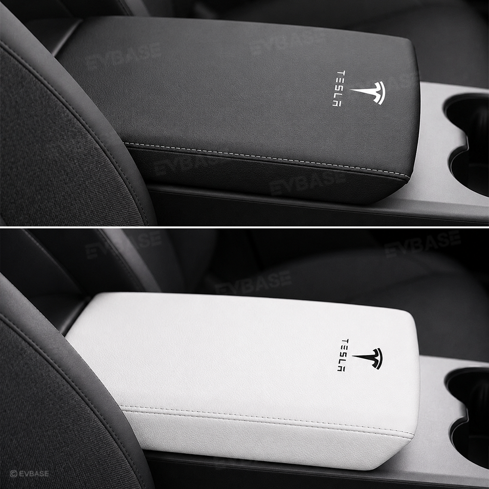 Model Y Juniper Standard Armrest Cover Center Console Armrest Box Cover Anti-Scratch Protector with Logo