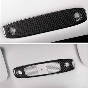 Tesla Real Carbon Fiber Reading Light Cover Trim Model 3 Y Interior Decoration Cover Accessories