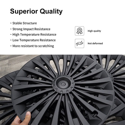 Tesla Model Y Wheel Cover Hubcaps 19-Inch Hub Cap Replacement 4pcs For Tesla Accessories