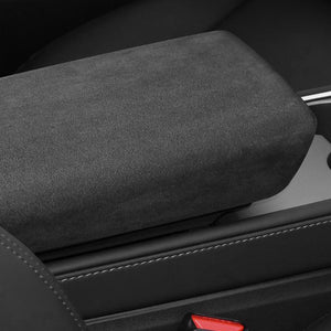 Tesla Model 3 Y Alcantara Suede Cover Set Center Console Armest Dashboard Suede Cover Wrap