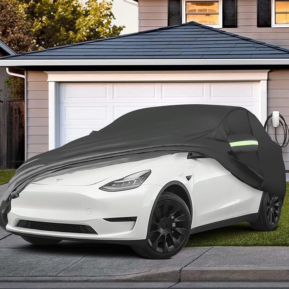 Tesla Model Y Waterproof Car Cover - Full Exterior Covers All Weather  Protection, UV-Proof Sun Shade Cover Cars Protector Winter Dustproof  Outdoor