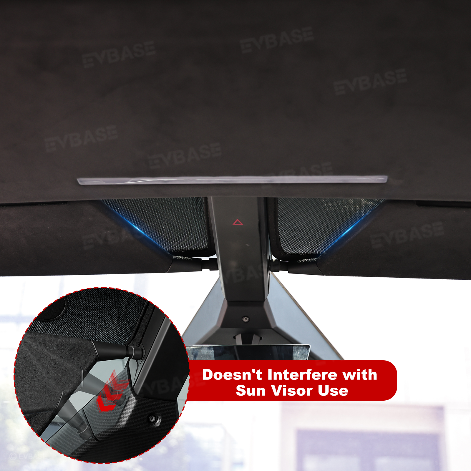 Cybertruck Upper Front Windshield Sun Shade Anti-Glare Mesh Visor