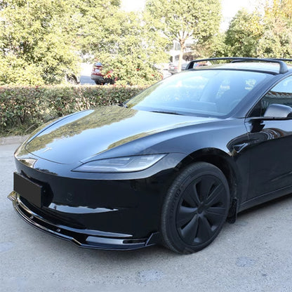 Model 3 Highland Front Bumper Lip ABS Splitter Front Apron Body Kits Spoiler Fascia 3-Stage For Tesla