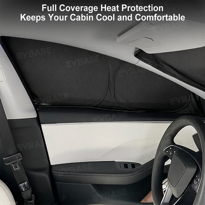 Model Y Juniper Sunshade Front & Rear Windshield Shade Side Window Sun Visor Glass Roof Sunshade Sun Protection Heat Insulation