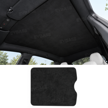 Model Y L Glass Roof Sunshade Silicone Electrostatic Sunroof Shade Heat Insulation UV Protection Faux Suede Sun Visor