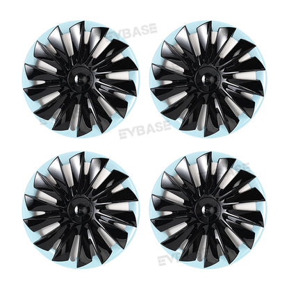 Model Y Bicolor Wheel Covers 19 Inch ABS Rim Protector Covers Sport Wheel Caps 4PCS For Tesla