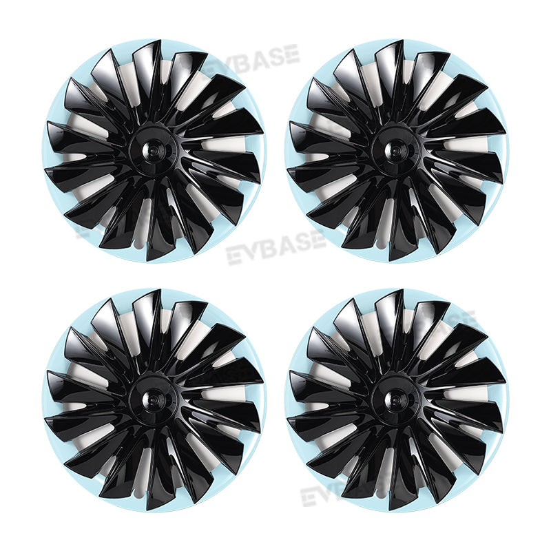 Model Y Bicolor Wheel Covers 19 Inch ABS Rim Protector Covers Sport Wheel Caps 4PCS For Tesla
