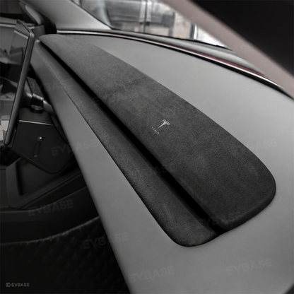 Model Y Juniper Alcantara Interior Trim Cover Kit Dashboard Air Vent Center Console Armrest Protection Overlay